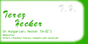 terez hecker business card